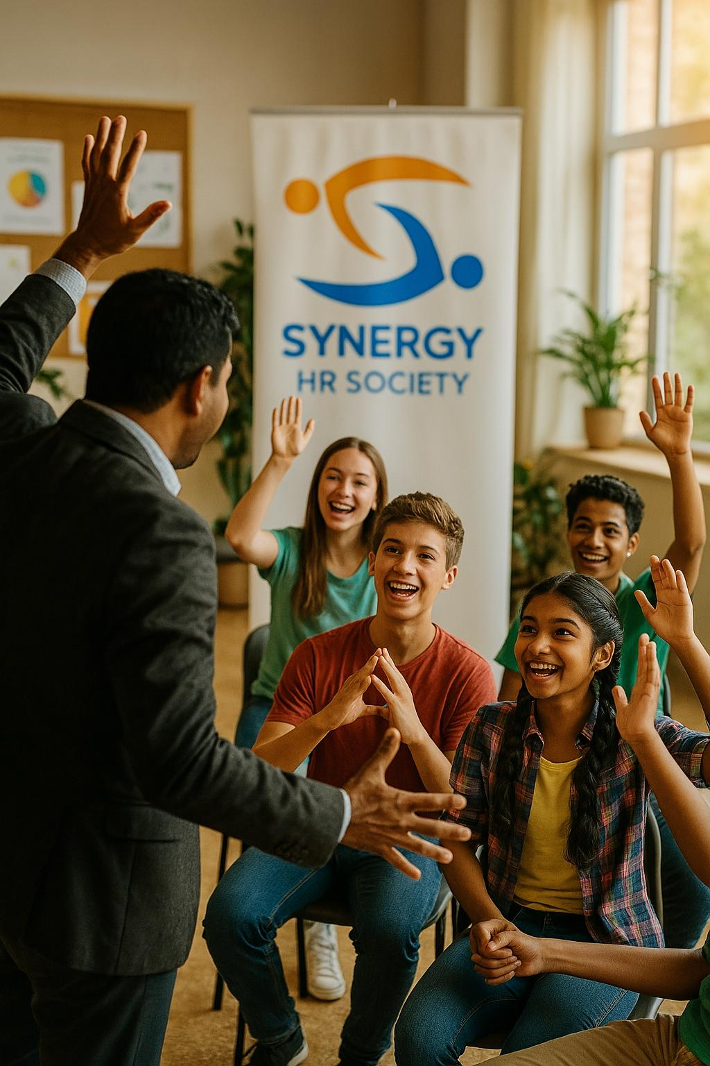 Participants engaged in a Synergy training programme
